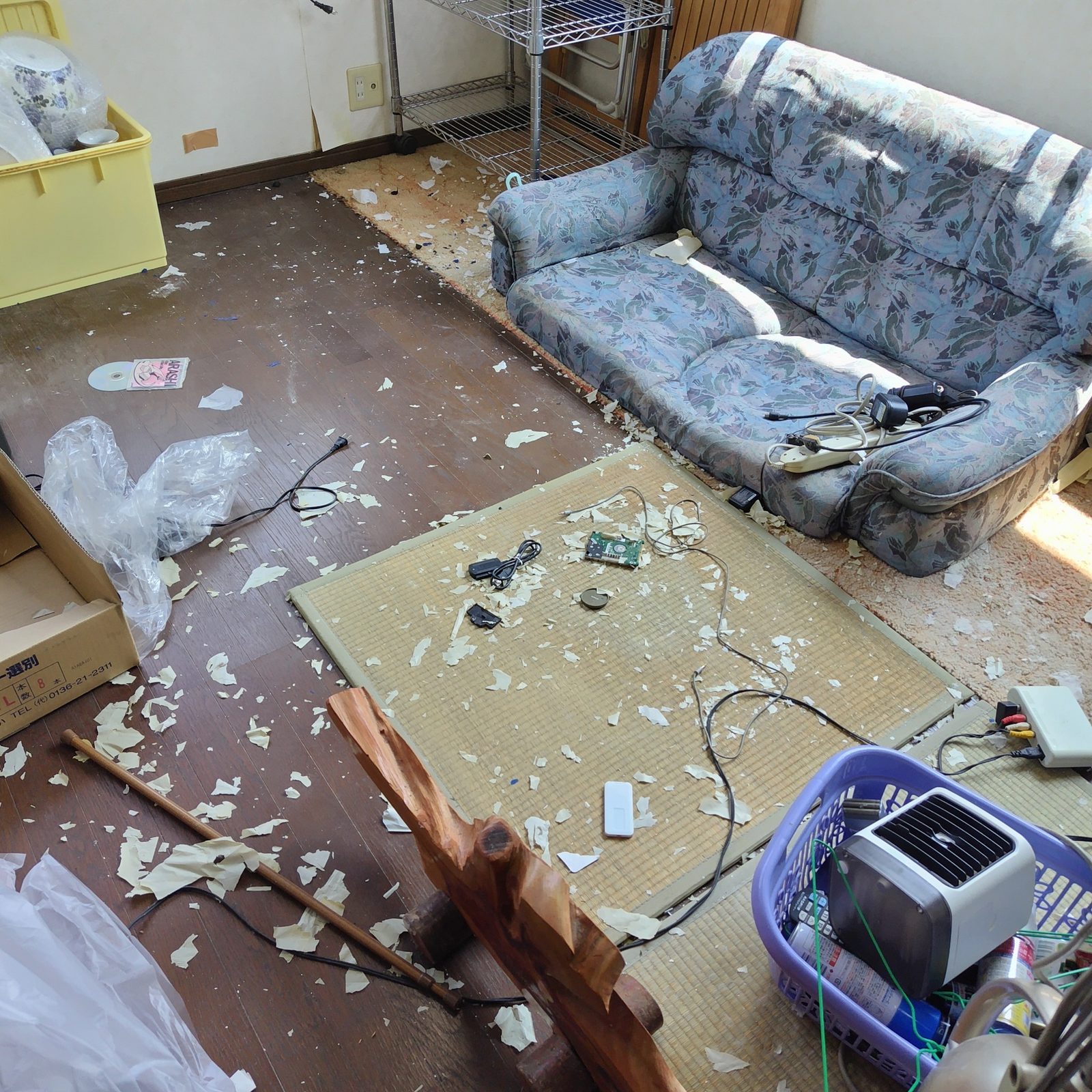 【空き家片付け事例】水戸市/害虫発生の家を3日間でスッキリ清掃&ワックス仕上げ 作業写真6